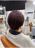 大人可愛いピンクカラー×ショート