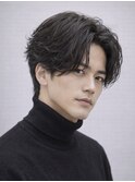 Hale刈り上げセンターパートニュアンスパーマフェザーパーマ原宿