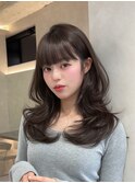 似合わせカット/ミディアムレイヤーカット/大人ガーリー/福岡