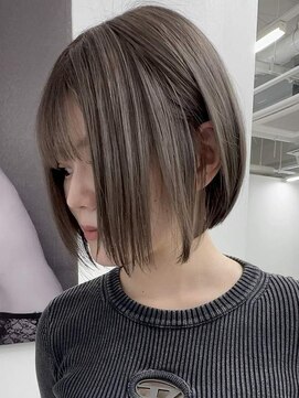 ビーシャンス(B.Chance) 【ブリーチメンテナンス】明るいけど暗い中明度グレージュカラー