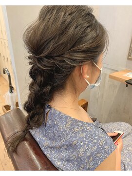 ワット 新宿店 【W-ワット-新宿店 担当Satomi】編み下ろしヘアセット/結婚式