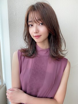 アフロート ディル(AFLOAT D'L) 【eri 】韓国風ヘア20代30代透明感カラーセミロング髪型