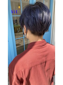 エアー(air.) 【箕面】ａｉｒ．メンズカット/ブリーチ/ネイビー