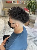 フェードカット フェザーアップ
