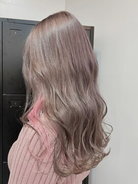 ベレーザシェルト(Beleza scelto) ba855_透明感ニュアンスカラーグレーベージュレイヤーロング