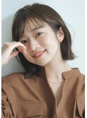 20代30代40代大人外ハネミディアム×小顔前髪ありa