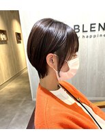 ブレンドバイハピネス(Blend by happiness)&nbsp;クビレショート/くびれ丸みショート/髪質改善/ベージュ系