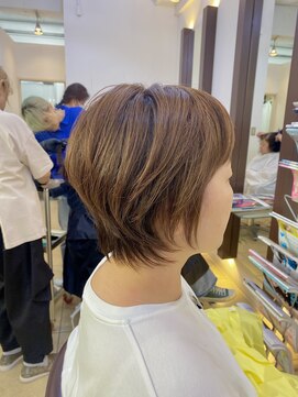 ヘアアーク(HAIR arc) ショートカット#ニュアンスカラー#奏の杜#サンドベージュ