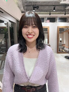 アドア 横浜(ADORE) 【ADORE横浜】ミディアムレイヤー×暗めグレージュ