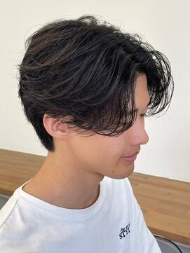 エルマーク(L-MARK) センターパートニュアンスパーマ韓国カルマパーマコンマヘア