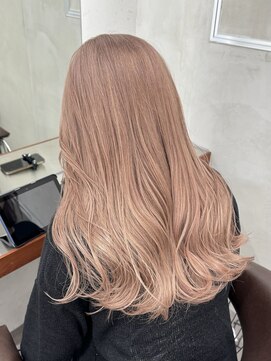 ニコ トウキョウ 渋谷(nico TOKYO) ピンクベージュ/髪質改善/ダブルカラー/ケアブリーチ/10代20代