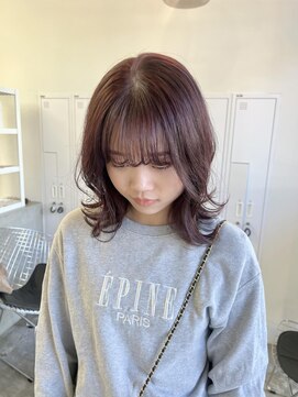 クリアーオブヘアー 池下店(clear OF HAIR) 柔らかラベンダーブラウン