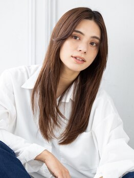 トティア 堀江(Totia)の写真/[シルキーグロス縮毛矯正+カット¥8500]柔らか質感の縮毛矯正ならTotia!似合わせストレートでお手入れいらず