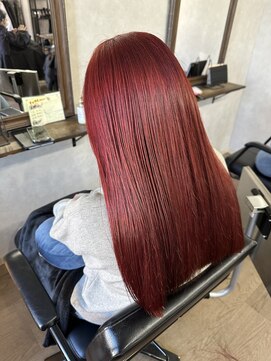 アルレン(Allen) レッドロング【切りっぱなし/宇都宮/ブリーチ】