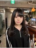 黒髪＊ナチュラルレイヤー姫カット