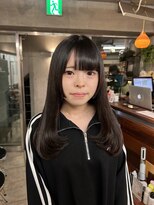 ギフトサニーサイド(gift sunny side)&nbsp;黒髪＊ナチュラルレイヤー姫カット