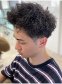 銀座メンズパーマ波巻きシャドウパーマツイストスパイラル無造作