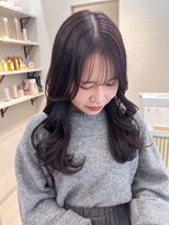 ポジ(poji)&nbsp;髪質改善カラー　艶カラー　ブラウンカラー　ミディアム