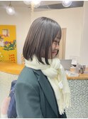切りっぱなしボブ/タッセルボブ/小顔カット/ミディアムボブ/柏