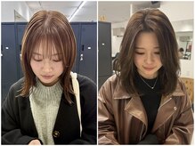 髪質改善×カラーでダメージレスな柔らか艶髪へ♪ブリーチ・ダブルカラーもお任せください☆【柏】