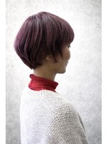 テラ(terra)&nbsp;透明感ラベンダーピンク×コンパクトマッシュショートボブ