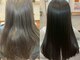ヘアメイク リリ(Hari make LILI)の写真/【髪質改善×縮毛矯正】クセや広がりを抑えて、指通りなめらかな憧れの“絹艶ストレート”を叶えます◎