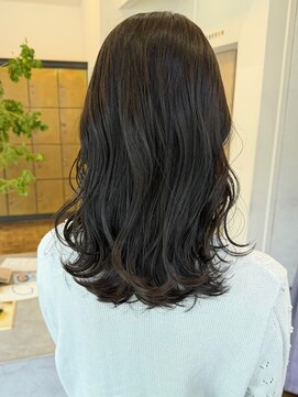 ヘアーアイスカルテット(HAIR ICI QUARTET) ブリーチなしカラー◎ロング×グレージュ春カラー透明感