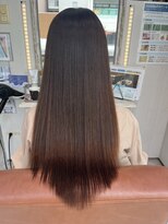 ハナビ(hanabi) 30代/梅雨対策/髪質改善/縮毛矯正/明るい白髪染め/艶ロング