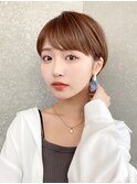 ハンサムショート/丸みショートボブ/20代30代40代50代/顔周り