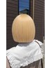 ブリーチオンカラー+カット+トリートメント¥31000