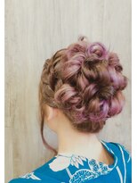 ルフトヘア 南千住&nbsp;花火大会、夏祭りにも！ふわもこループアップスタイル♪