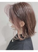 [CAMON. ]#フレーミングカラー#カシスピンク#外ハネボブ