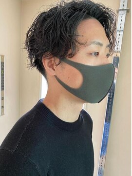 ヘアーサロン フォーメン イデア(hair salon for Men idea) 束感 センターパート ニュアンスパーマ ツーブロック【札幌】