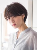 ショートボブ20代30代40代大人可愛い暗髪うる艶髪青山表参道
