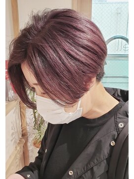 ゼストソエル(ZEST soell) グレー×パープルカラー