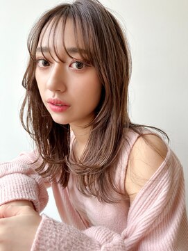 バイオレット ナゴヤ(Violet Nagoya) 10,20代☆レイヤーカット/シースルーバング/ミルクティー