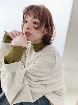 チェレ アズーリ 狭山店(Chere azuri) 抜け感ミニボブ×斜めバング×ボブパーマ×大人ガーリー