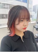 韓国風バングカラーピンク！