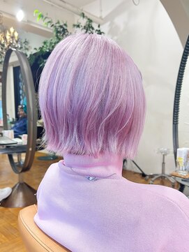 オブヘアーギンザ(Of HAIR GINZA) 夏かわいい☆ピンクボブ