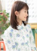 ★ぱっつん前髪艶ストレート前下がりボブディ20代30代40代★10