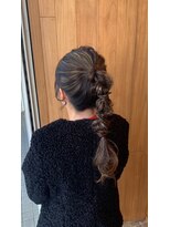 スカラ(SCALA.)&nbsp;ヘアアレンジ/ヘアセット/ポニーテール/編みおろしアレンジ