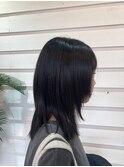 ダークグレージュ大人可愛いストレートロブナチュラルカラー