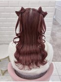 後ろ姿も可愛い立体リボンハーフツイン＊まゆ