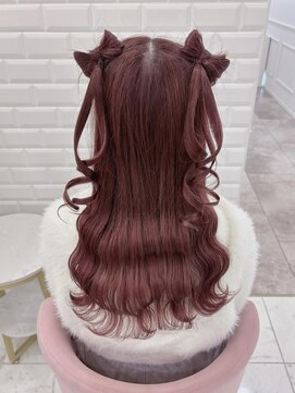 リルミー(Lilme) 後ろ姿も可愛い立体リボンハーフツイン＊まゆ