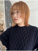 外ハネボブ　切りっぱなしボブ　顔まわりレイヤー　ぷつっと