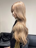 ベレーザ 渋谷(BELEZA)&nbsp;10287秋色ブロンドオリーブベージ髪質改善くすみベージュパーマ