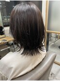 ボブレイヤーくびれボブ切りっぱなしボブ愛されブランジュ