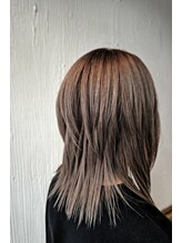シエル Cielヘアーサロン 前回ブリーチしたので、今回はカラーのみで