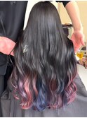 【Rikuto限定】バレイヤージュ　シャドールーツ　エンドカラー