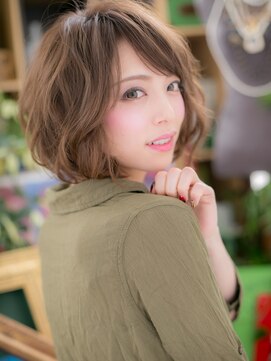 カバーヘア ブリス 北浦和(COVER HAIR bliss) 外国人風大人ハイライトゆるふわボブパーマA1北浦和30代40代!